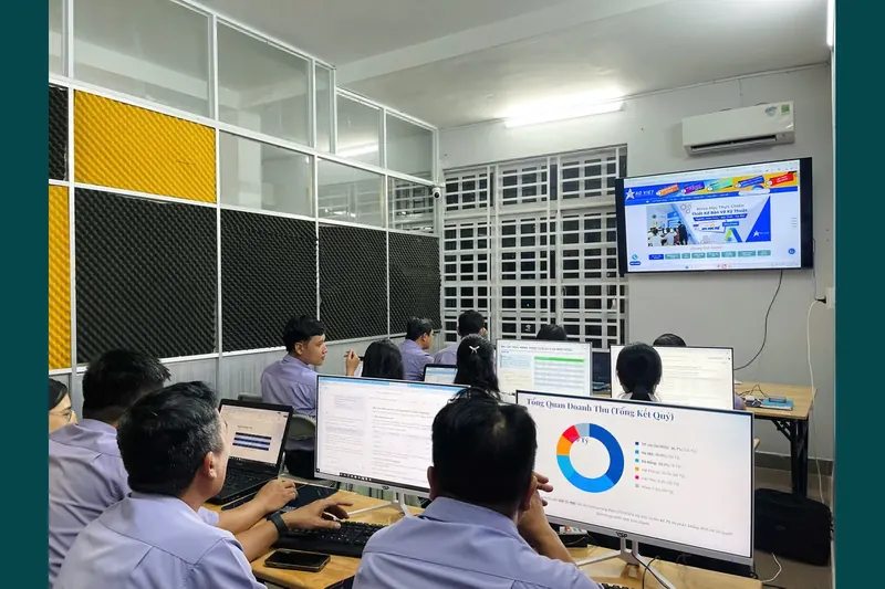 Ảnh thiết kế từ lớp kế toán thực tế do chủ website cung cấp, minh họa Dịch Vụ Kế Toán Sao Việt.